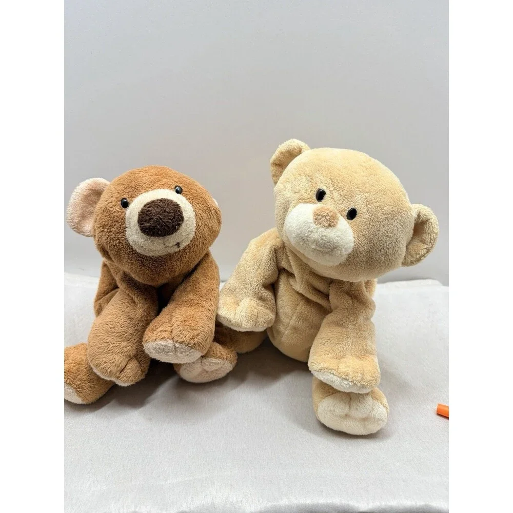 TY Pluffies Bears Slumbers & Baby Woods Plush Tylux Bean Fill Teddys *no tags*